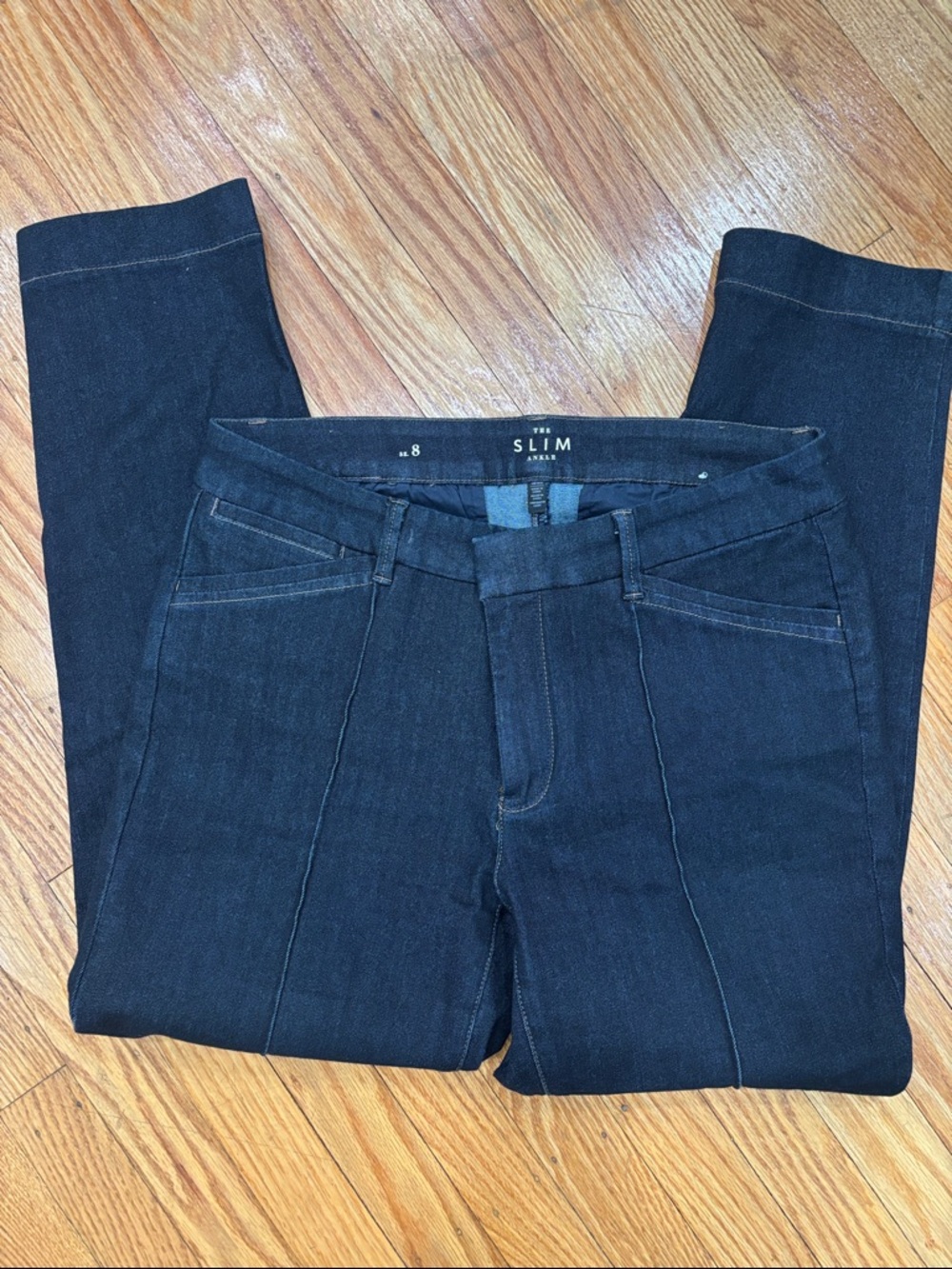 White House Black Market Slim Ankle Jeans in Dark Blue